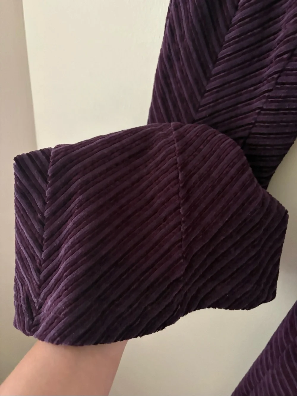 Free People Pull on Flare Pants Deep Plum Sz. S New